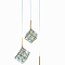 Люстра NewRgy 6009E/3A GOLD+CLEAR