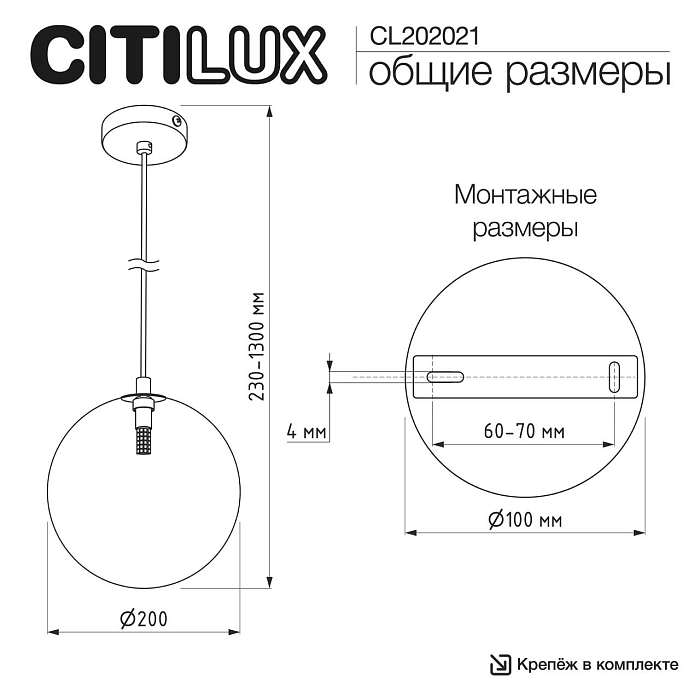 Светильник Citilux CL202021